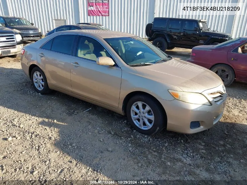 2011 Toyota Camry Le VIN: 4T1BF3EK4BU218209 Lot: 40733346