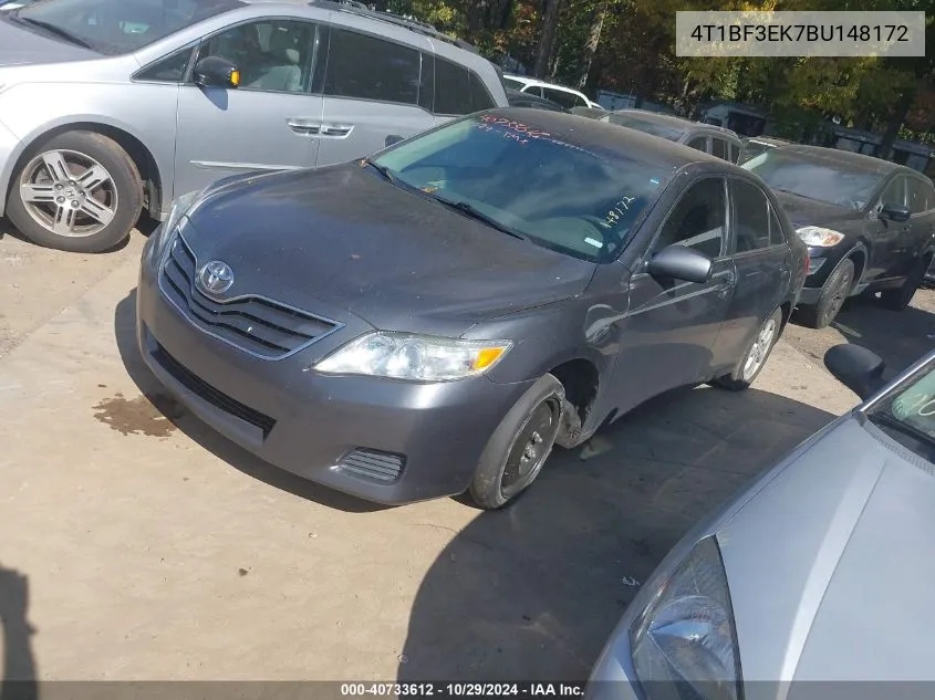 2011 Toyota Camry Le VIN: 4T1BF3EK7BU148172 Lot: 40733612