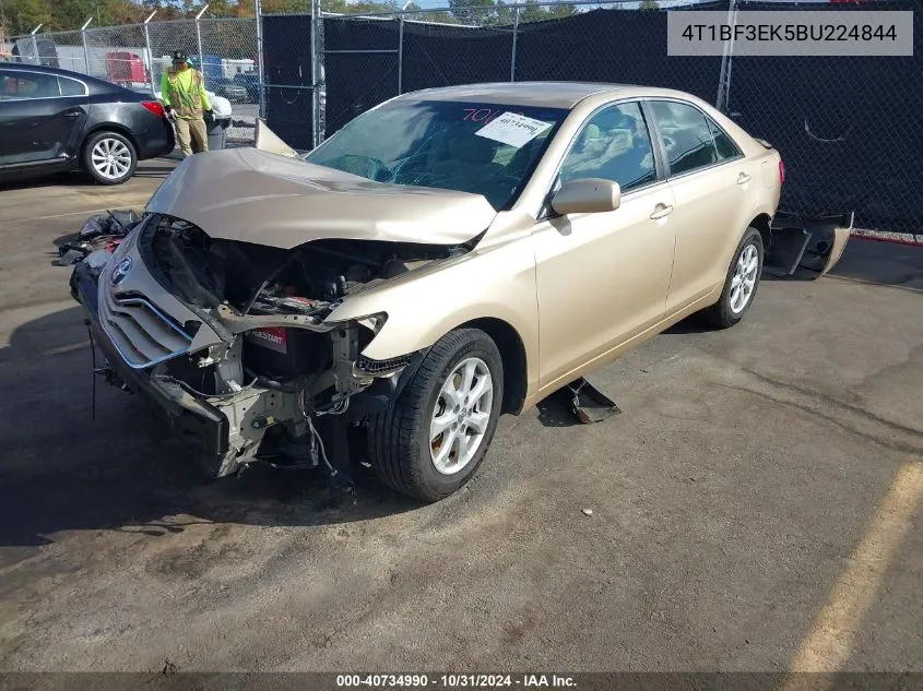 2011 Toyota Camry Le VIN: 4T1BF3EK5BU224844 Lot: 40734990