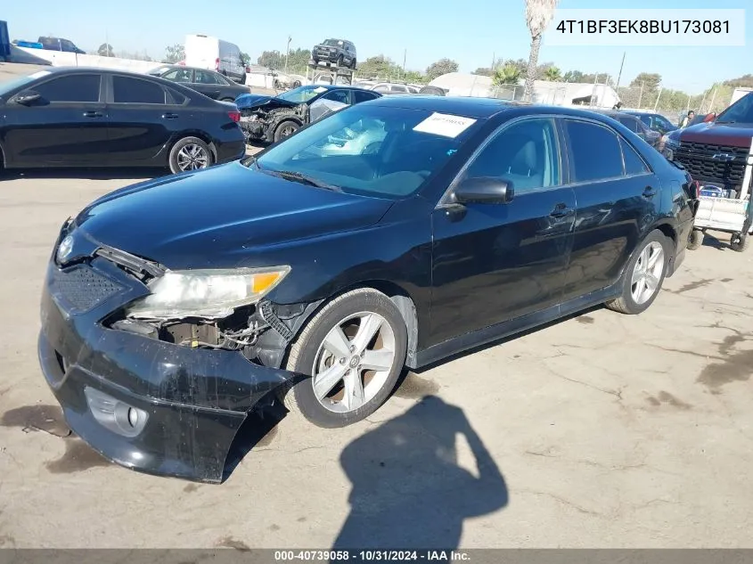 4T1BF3EK8BU173081 2011 Toyota Camry Se