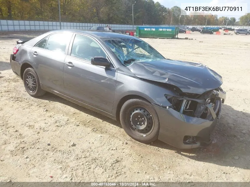 4T1BF3EK6BU770911 2011 Toyota Camry Le