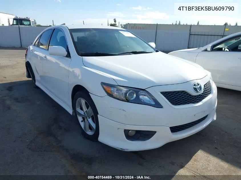 2011 Toyota Camry Se VIN: 4T1BF3EK5BU609790 Lot: 40754469