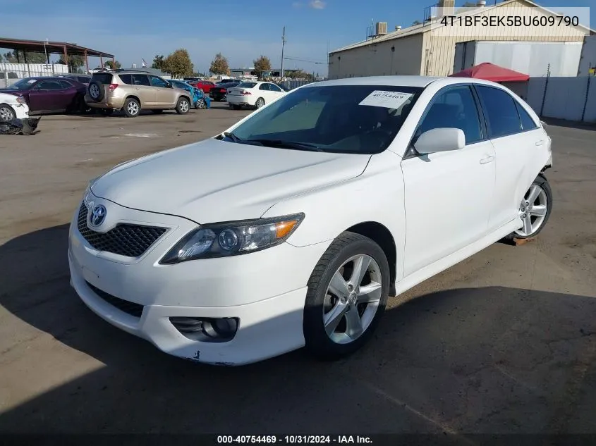 2011 Toyota Camry Se VIN: 4T1BF3EK5BU609790 Lot: 40754469