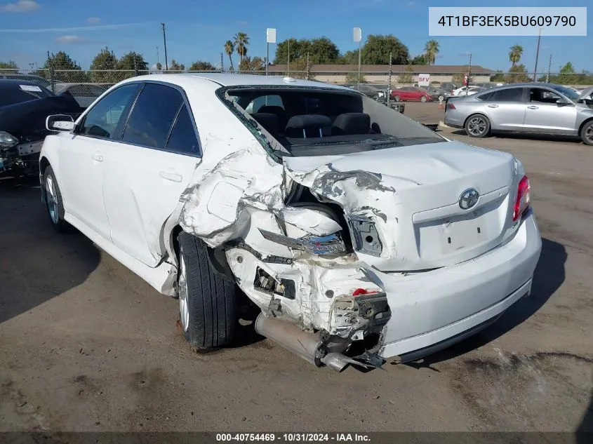 2011 Toyota Camry Se VIN: 4T1BF3EK5BU609790 Lot: 40754469