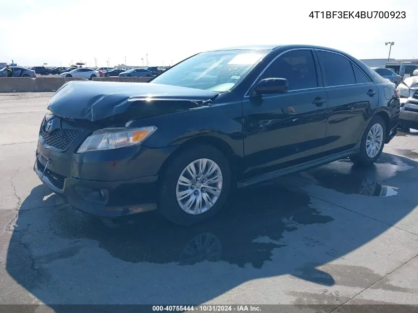 2011 Toyota Camry Se VIN: 4T1BF3EK4BU700923 Lot: 40755444