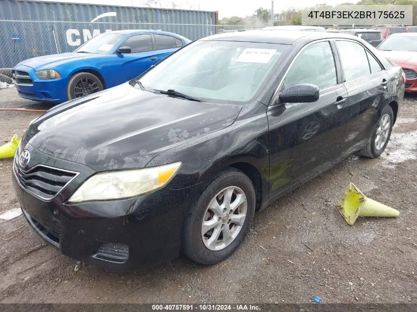 2011 Toyota Camry Le VIN: 4T4BF3EK2BR175625 Lot: 40757591