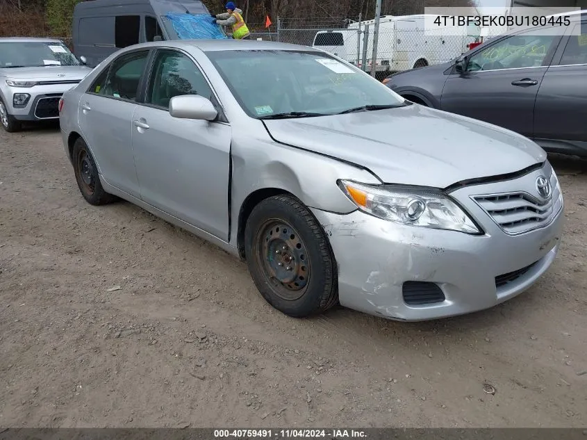 2011 Toyota Camry Le VIN: 4T1BF3EK0BU180445 Lot: 40759491