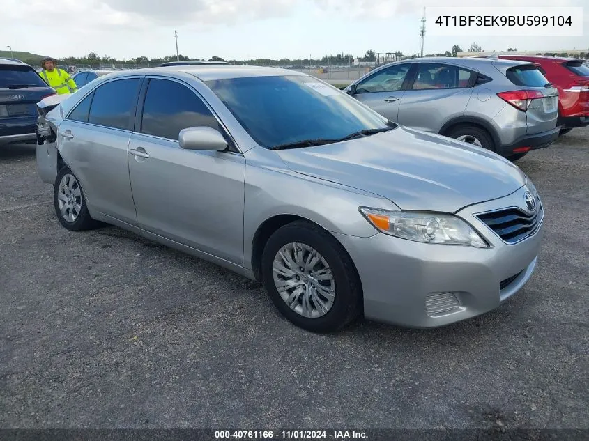 2011 Toyota Camry Le VIN: 4T1BF3EK9BU599104 Lot: 40761166