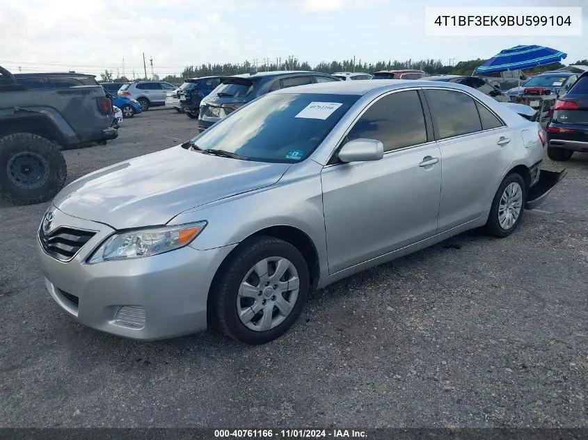 2011 Toyota Camry Le VIN: 4T1BF3EK9BU599104 Lot: 40761166