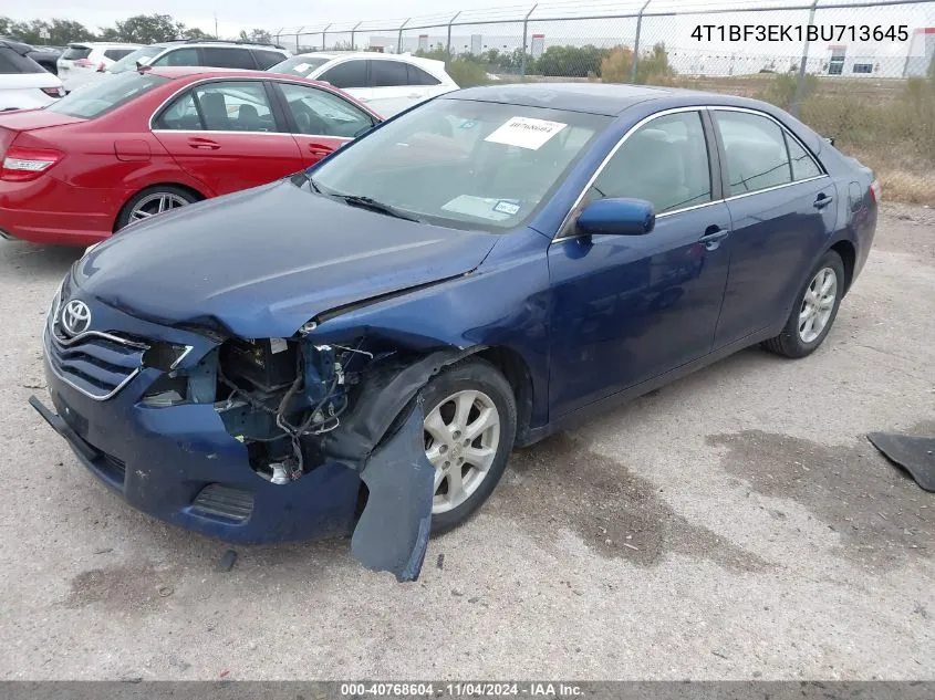 2011 Toyota Camry Le VIN: 4T1BF3EK1BU713645 Lot: 40768604