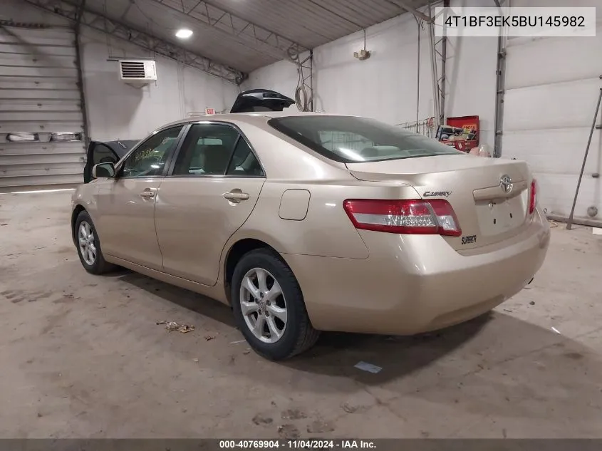 2011 Toyota Camry Le VIN: 4T1BF3EK5BU145982 Lot: 40769904