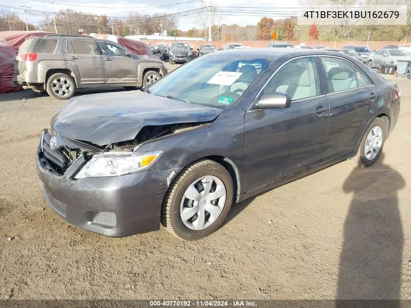 2011 Toyota Camry Le VIN: 4T1BF3EK1BU162679 Lot: 40770192