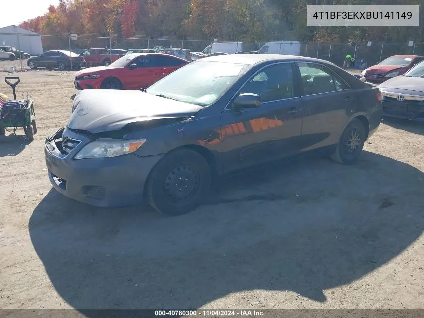 2011 Toyota Camry Le VIN: 4T1BF3EKXBU141149 Lot: 40780300