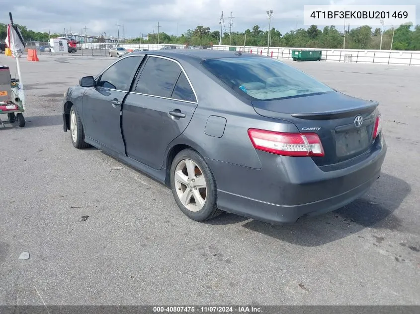 4T1BF3EK0BU201469 2011 Toyota Camry Se