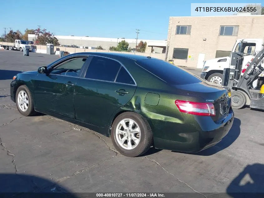 2011 Toyota Camry Le VIN: 4T1BF3EK6BU624556 Lot: 40810727