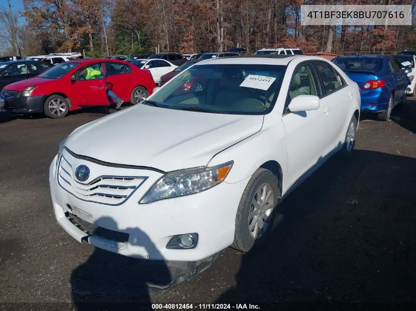 2011 Toyota Camry Se/Le/Xle VIN: 4T1BF3EK8BU707616 Lot: 40812454