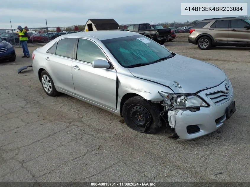 4T4BF3EK4BR203084 2011 Toyota Camry Le