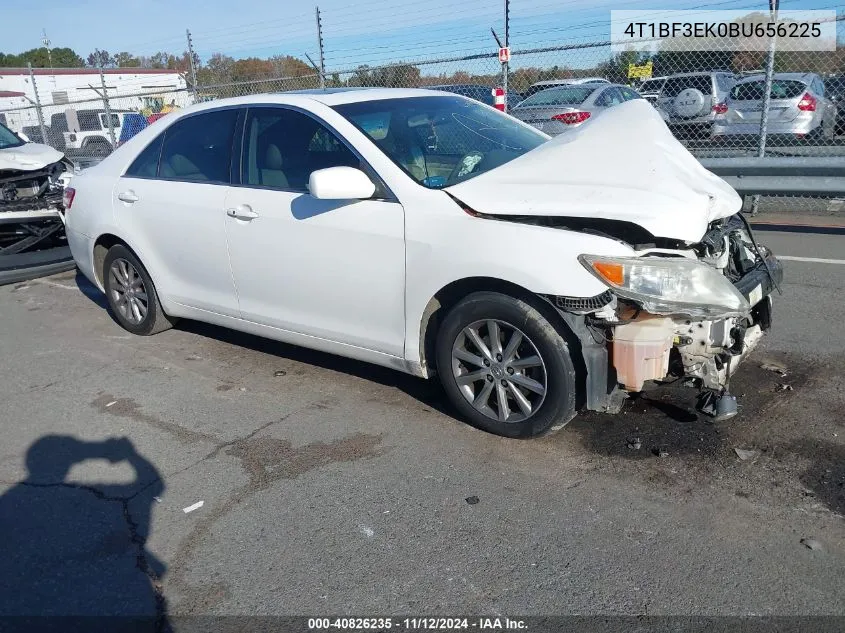 2011 Toyota Camry Xle VIN: 4T1BF3EK0BU656225 Lot: 40826235