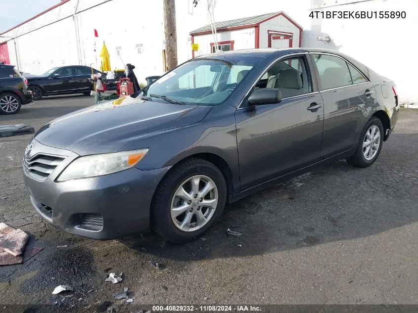 2011 Toyota Camry Le VIN: 4T1BF3EK6BU155890 Lot: 40829232