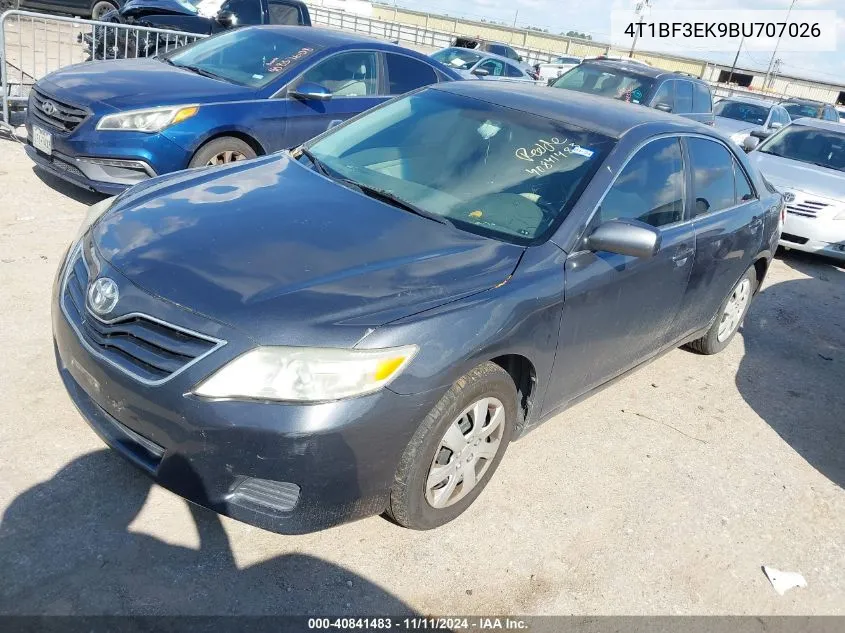 2011 Toyota Camry Le VIN: 4T1BF3EK9BU707026 Lot: 40841483