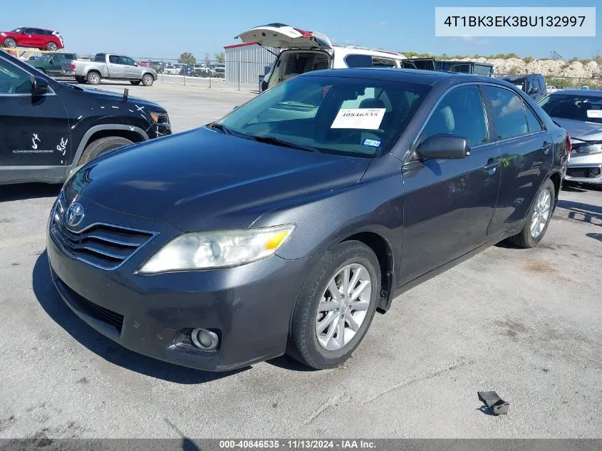 2011 Toyota Camry Xle V6 VIN: 4T1BK3EK3BU132997 Lot: 40846535