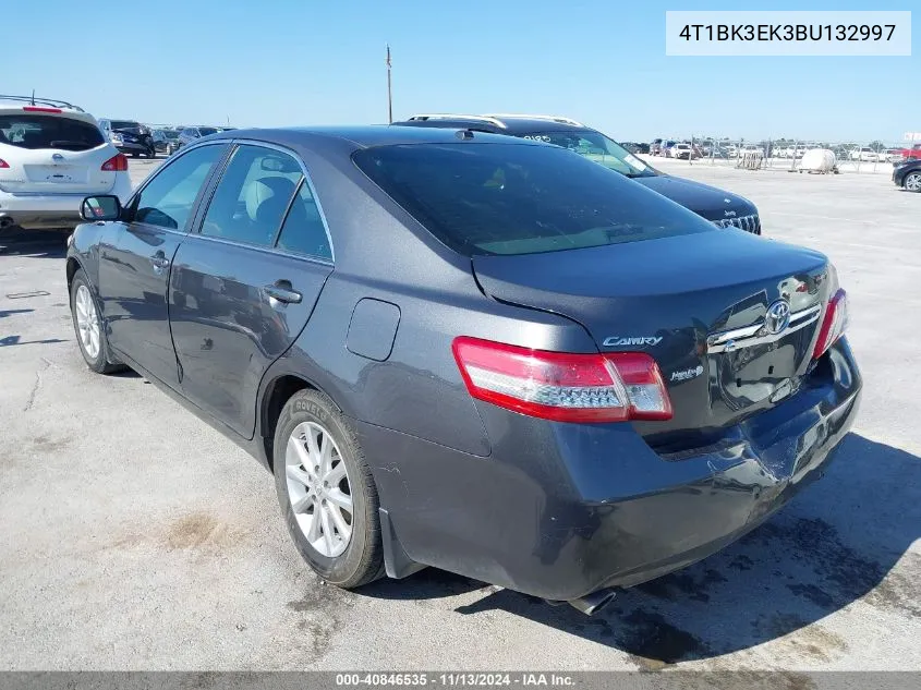 2011 Toyota Camry Xle V6 VIN: 4T1BK3EK3BU132997 Lot: 40846535