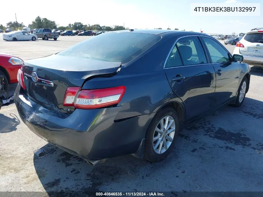 2011 Toyota Camry Xle V6 VIN: 4T1BK3EK3BU132997 Lot: 40846535