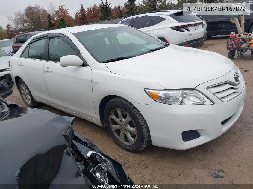 2011 Toyota Camry Le VIN: 4T4BF3EK4BR167879 Lot: 40856469