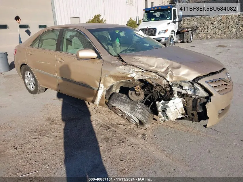 2011 Toyota Camry Le VIN: 4T1BF3EK5BU584082 Lot: 40857101