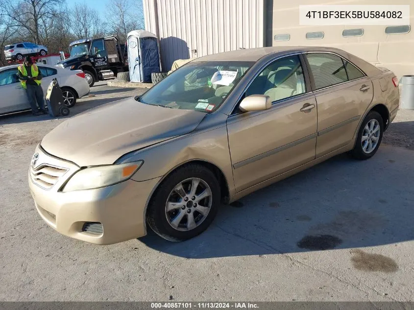 2011 Toyota Camry Le VIN: 4T1BF3EK5BU584082 Lot: 40857101