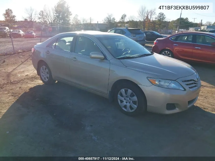 2011 Toyota Camry Le VIN: 4T1BF3EKXBU599807 Lot: 40857917