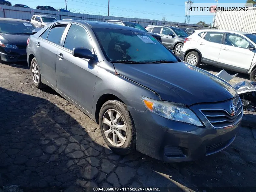 2011 Toyota Camry Le VIN: 4T1BF3EK8BU626292 Lot: 40860679