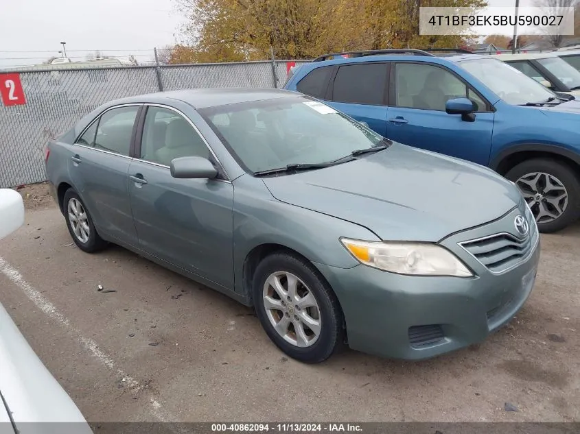 2011 Toyota Camry Le VIN: 4T1BF3EK5BU590027 Lot: 40862094