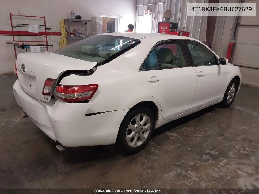 2011 Toyota Camry Le V6 VIN: 4T1BK3EK6BU627629 Lot: 40865880