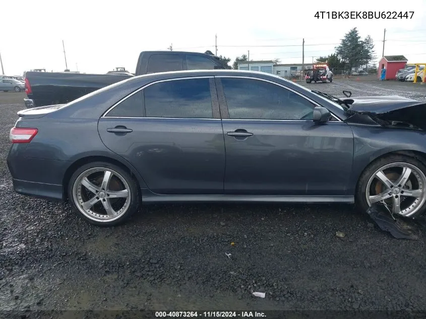 4T1BK3EK8BU622447 2011 Toyota Camry Se V6