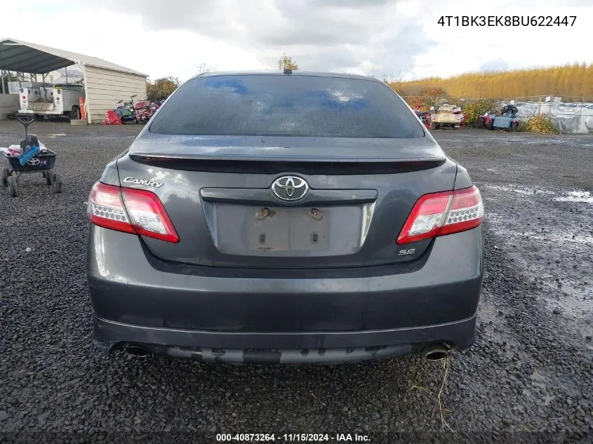 4T1BK3EK8BU622447 2011 Toyota Camry Se V6