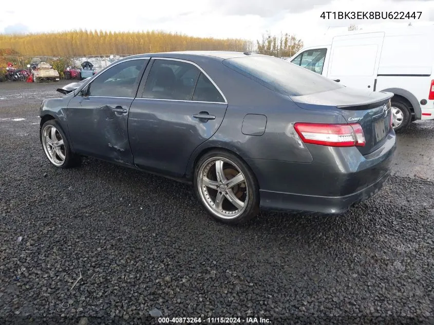 4T1BK3EK8BU622447 2011 Toyota Camry Se V6