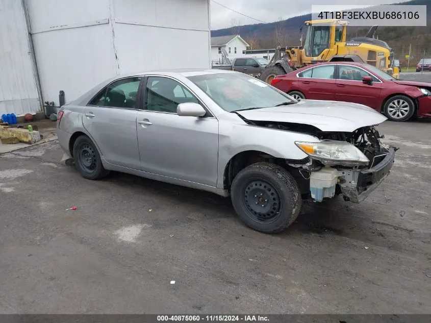 2011 Toyota Camry Le VIN: 4T1BF3EKXBU686106 Lot: 40875060