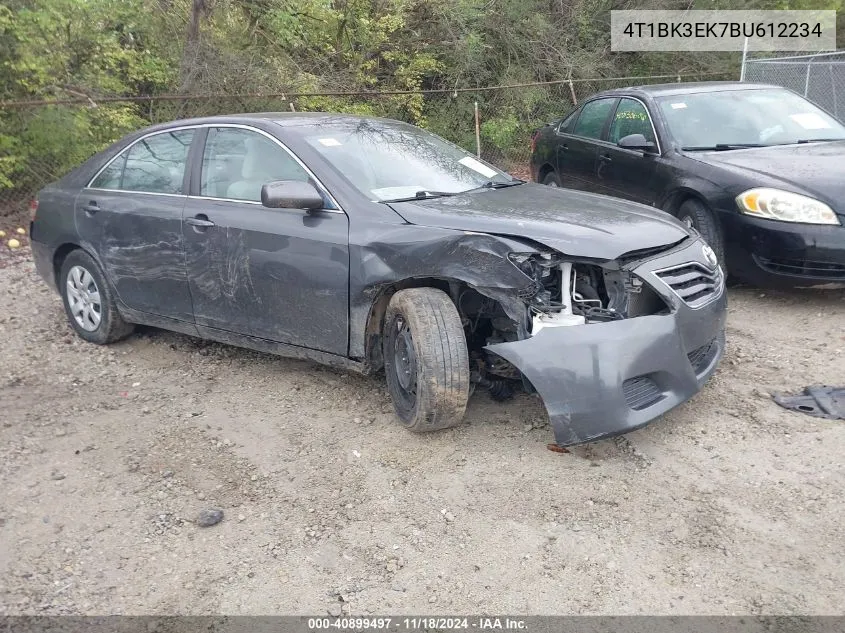 2011 Toyota Camry Le V6 VIN: 4T1BK3EK7BU612234 Lot: 40899497