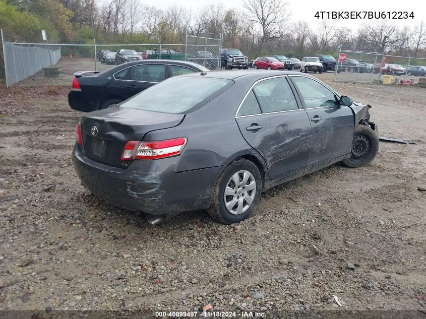 2011 Toyota Camry Le V6 VIN: 4T1BK3EK7BU612234 Lot: 40899497