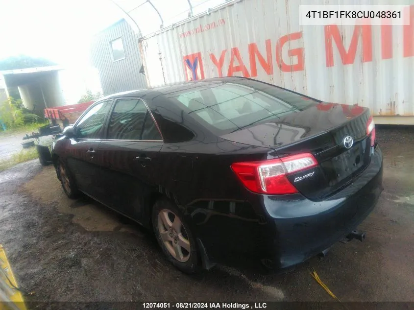 4T1BF1FK8CU048361 2012 Toyota Camry Se/Le/Xle