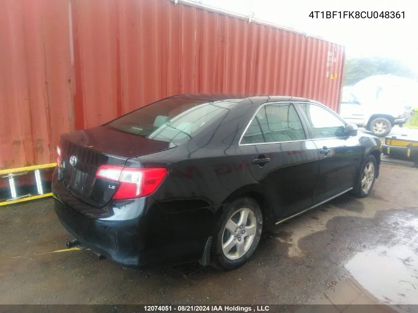 4T1BF1FK8CU048361 2012 Toyota Camry Se/Le/Xle