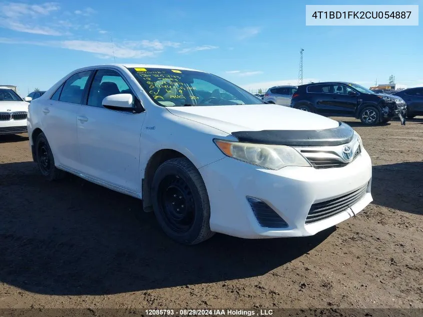 2012 Toyota Camry Hybrid Le VIN: 4T1BD1FK2CU054887 Lot: 12085793