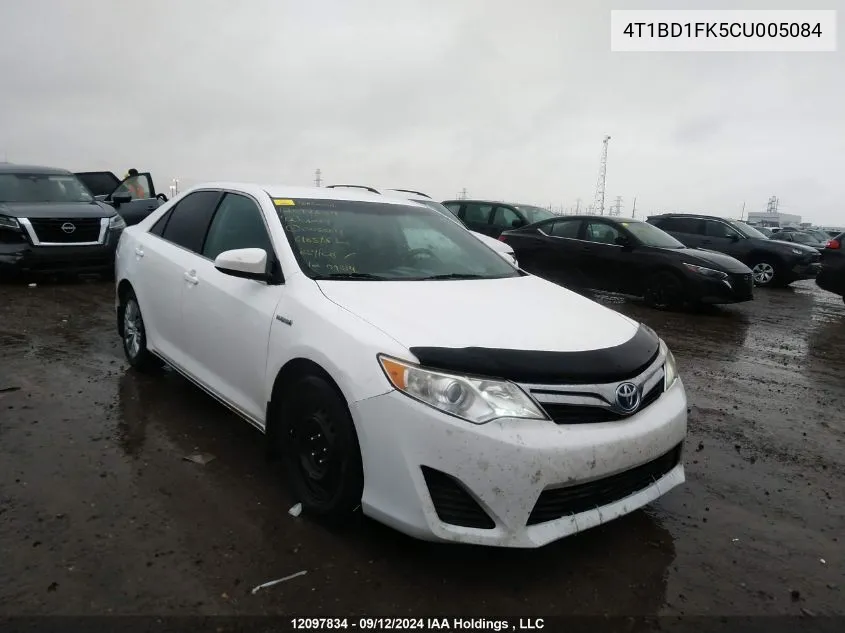 4T1BD1FK5CU005084 2012 Toyota Camry Hybrid/Le/Xle