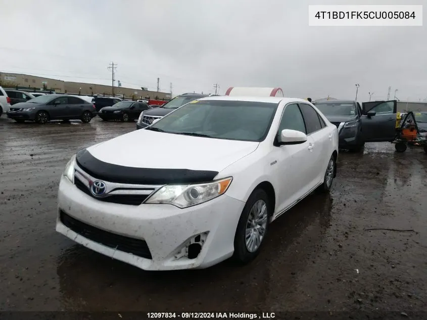 4T1BD1FK5CU005084 2012 Toyota Camry Hybrid/Le/Xle