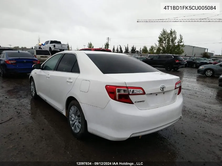 4T1BD1FK5CU005084 2012 Toyota Camry Hybrid/Le/Xle