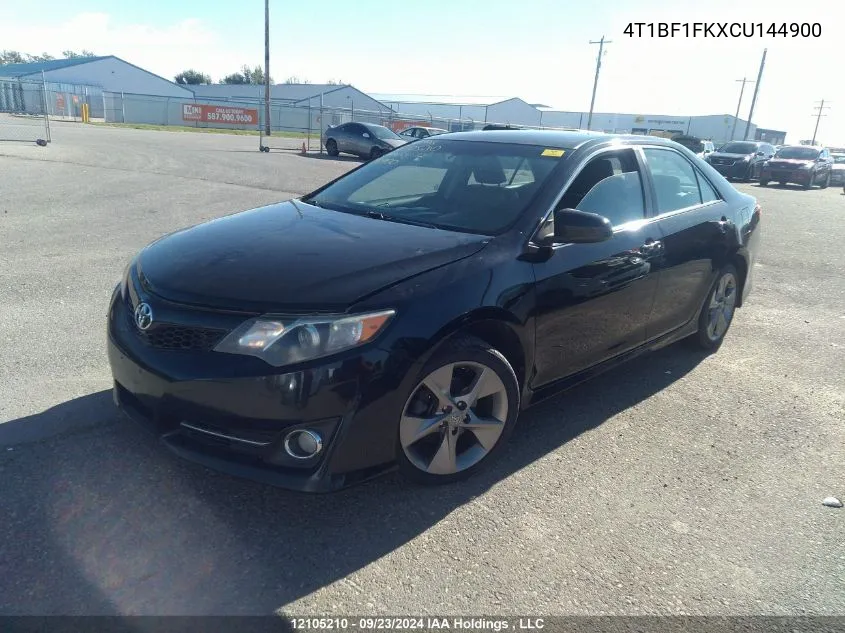 2012 Toyota Camry Se/Le/Xle VIN: 4T1BF1FKXCU144900 Lot: 12105210