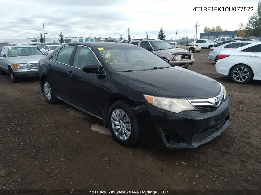 4T1BF1FK1CU077572 2012 Toyota Camry Le