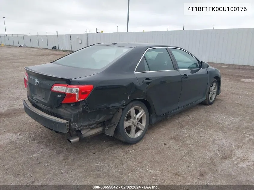 4T1BF1FK0CU100176 2012 Toyota Camry Se