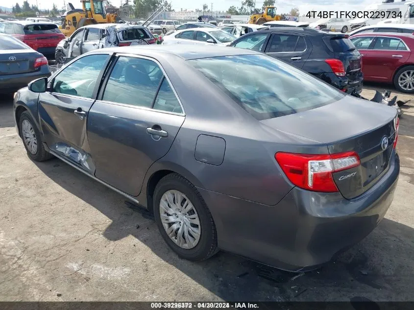 4T4BF1FK9CR229734 2012 Toyota Camry Le